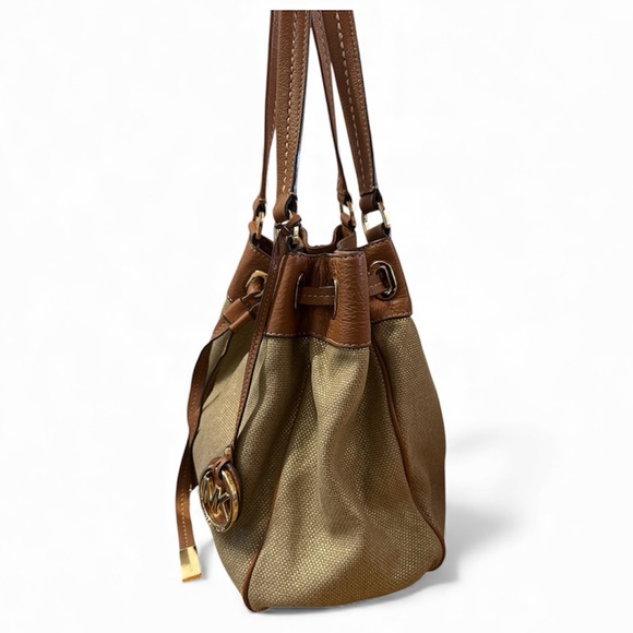 Michael Kors Brown and Tan Shoulder Bag - Picture 3 of 6